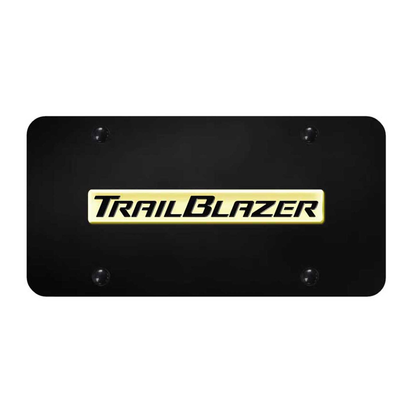 Trailblazer Name License Plate - Gold on Black