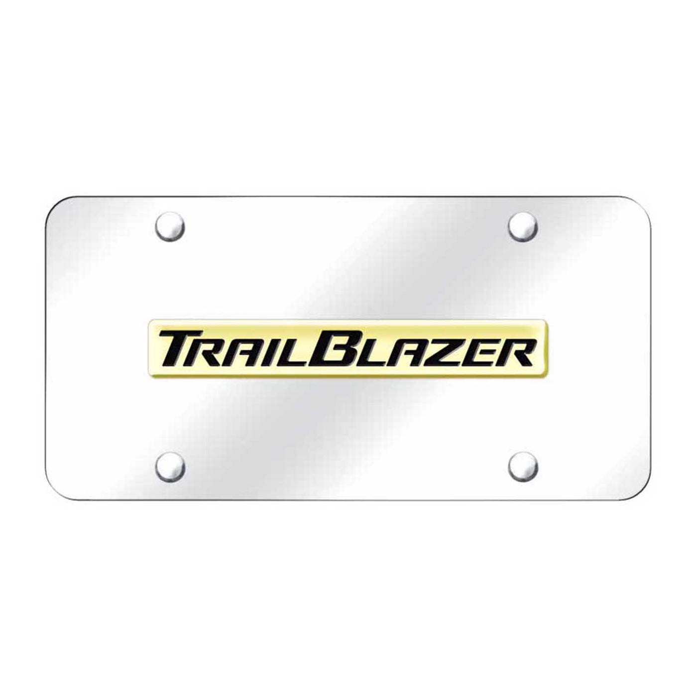 Trailblazer Name License Plate - Gold on Mirrored