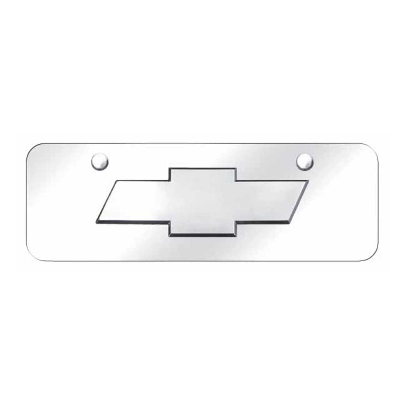 Chevrolet (New) Mini Plate - Chrome on Mirrored