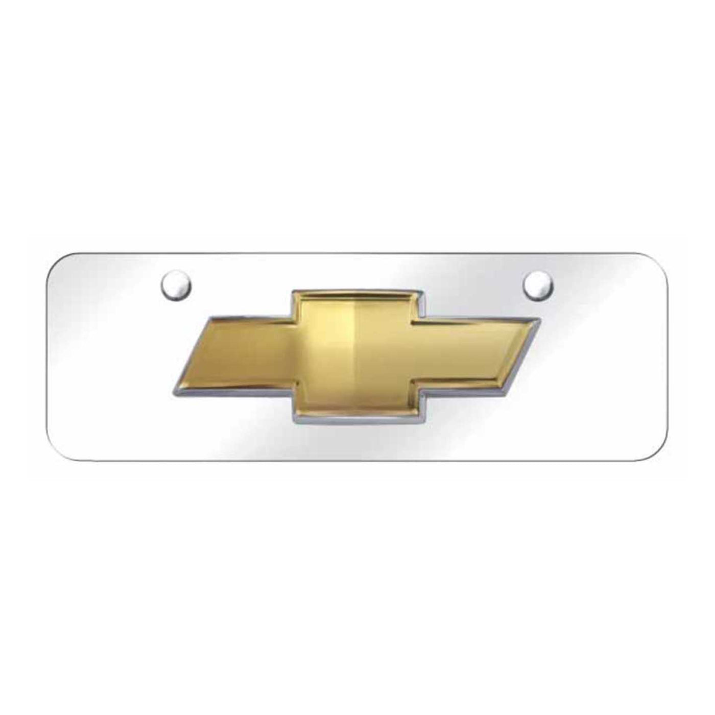 Chevrolet OEM Mini Plate - Chrome on Mirrored