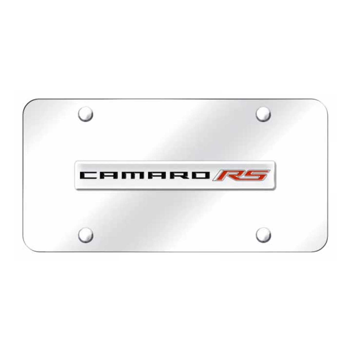 Lavender Camaro SS Name License Plate - Chrome on Mirrored
