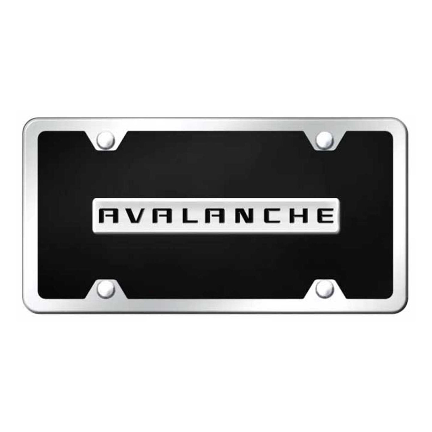Avalanche Name Acrylic Kit - Chrome on Black