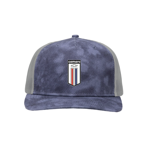 Dim Gray Camaro Shield Washed Trucker Hat