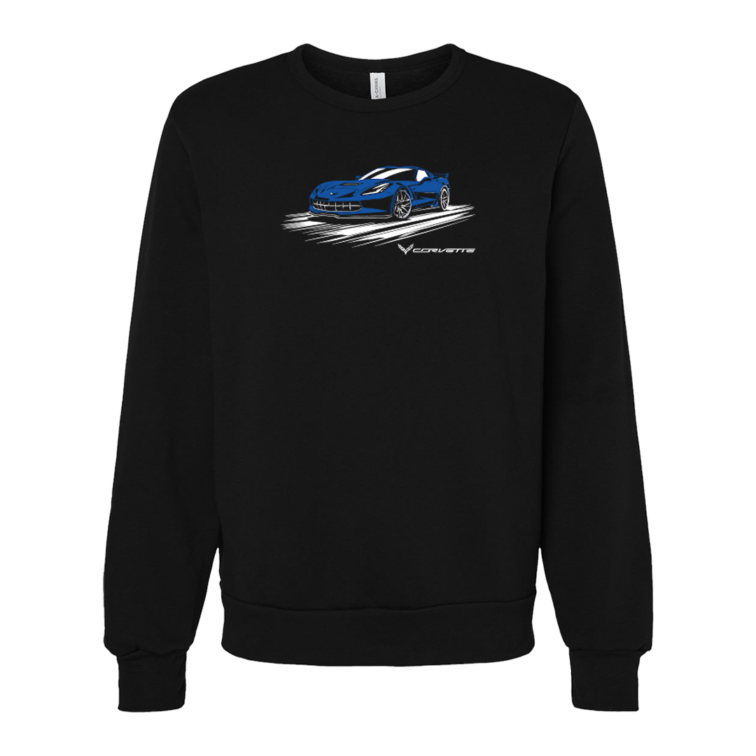 Corvette Color Pop Car Graphic Crewneck