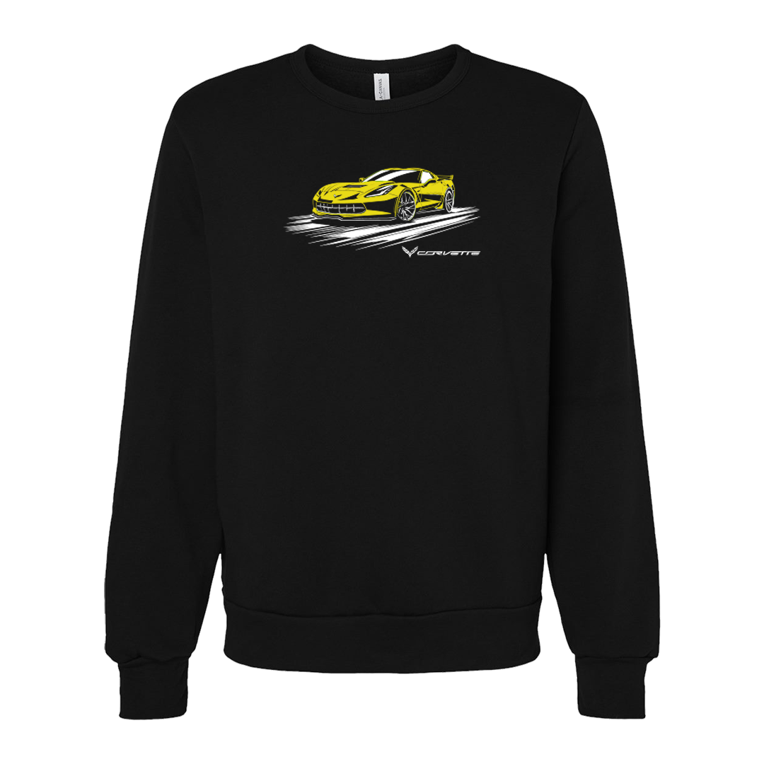 Corvette Color Pop Car Graphic Crewneck