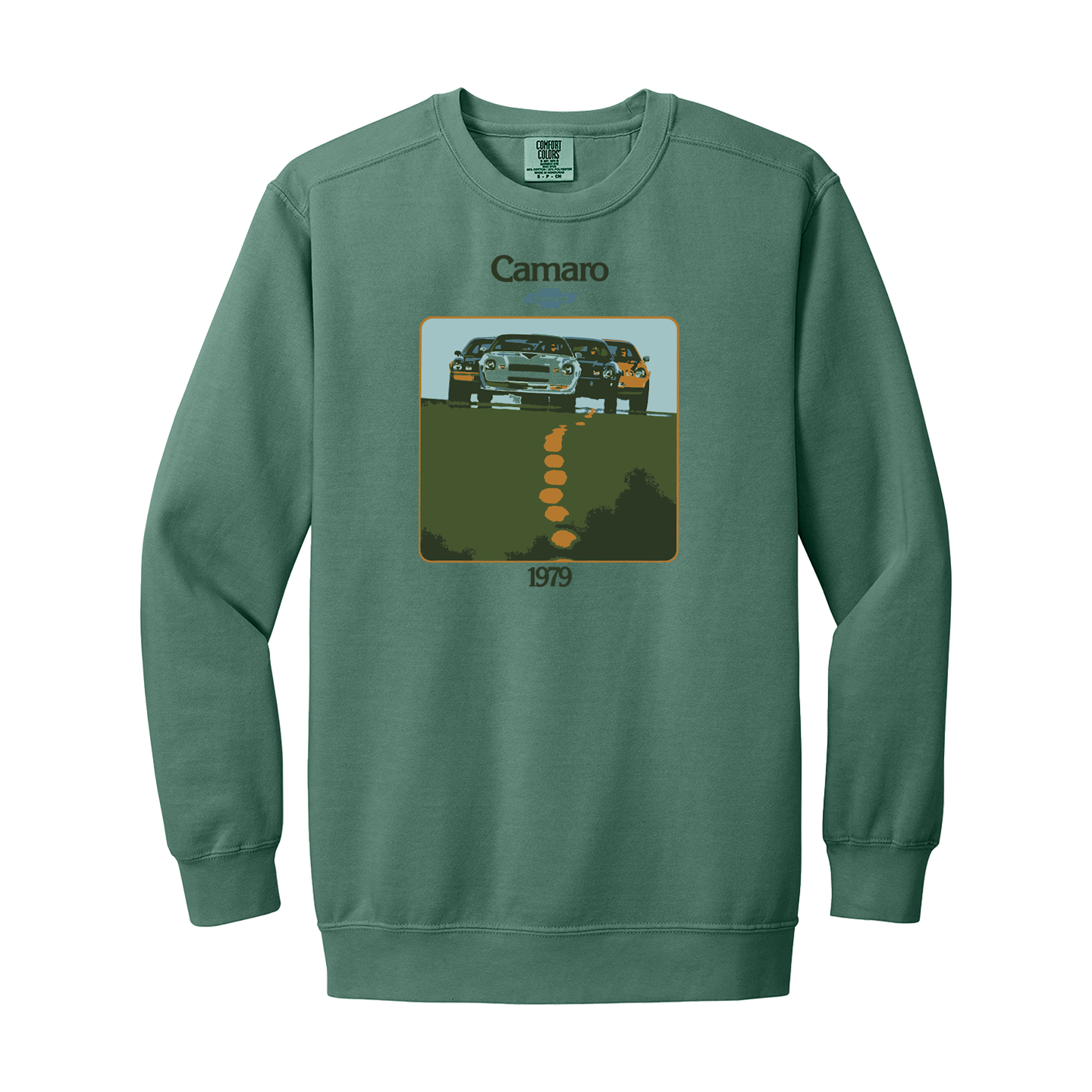 Dim Gray Camaro 1979 Horizon Graphic Crewneck Sweatshirt