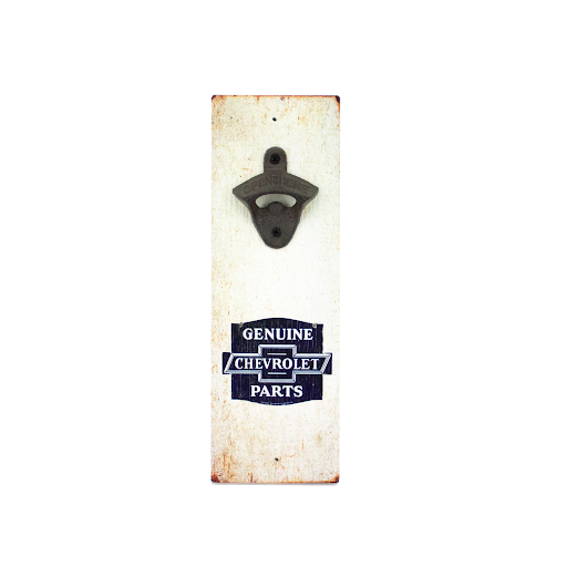 Chevrolet Parts Wooden Bottle Opener