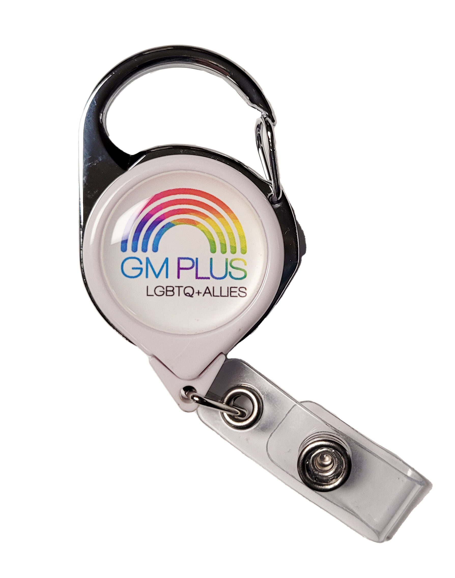 Gray GM Plus Metal Carabiner Badge Reel