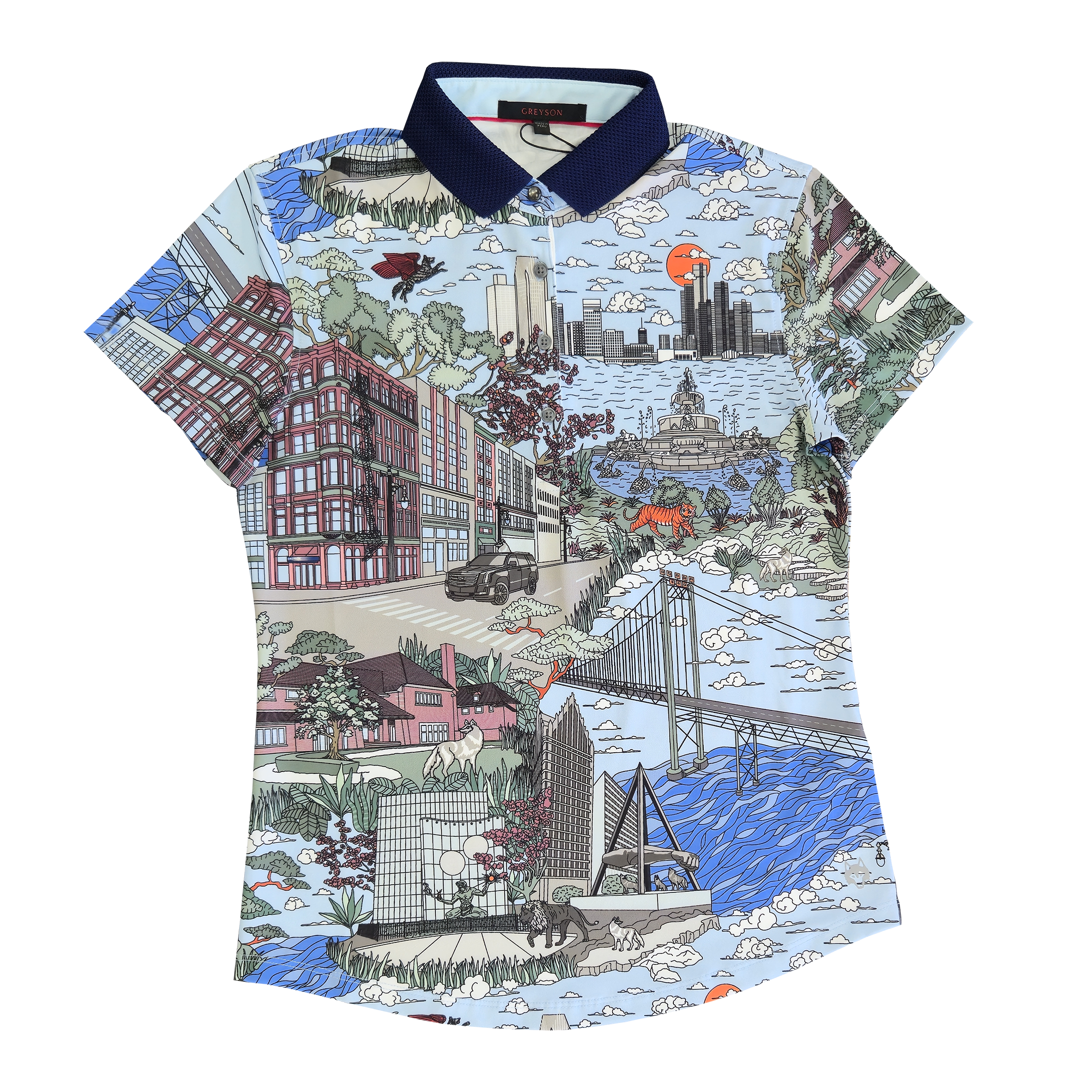 Cadillac Women's Where The Wolves Are Polo by Greyson