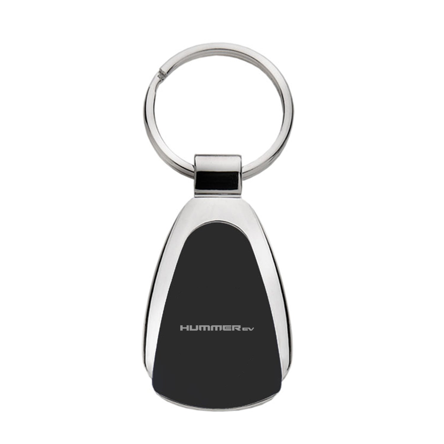 Dark Slate Gray Hummer EV Chrome Tear Drop Keychain