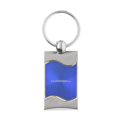 Gray Hummer EV Silver Wave Keychain