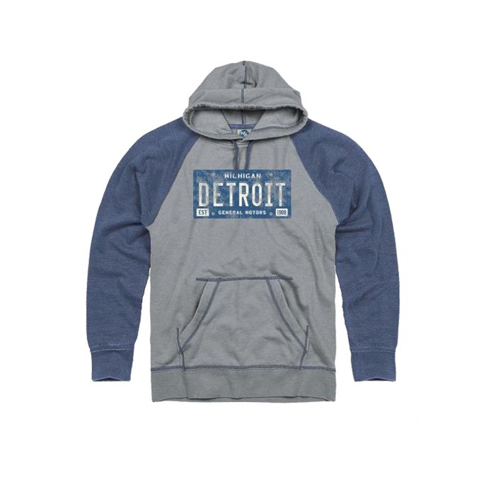 GM Detroit Plate Raglan Hoodie