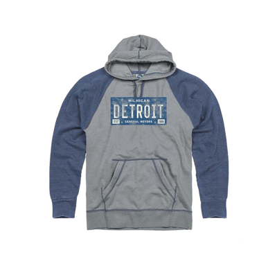 GM Detroit Plate Raglan Hoodie