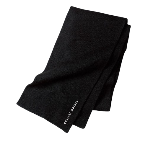 Black General Motors Knit Scarf