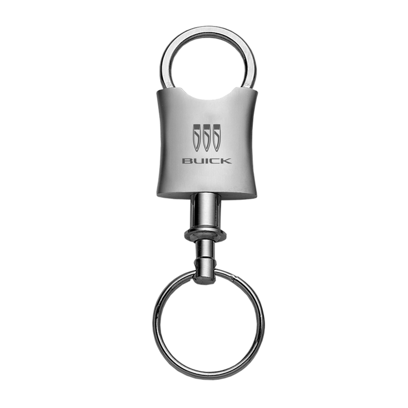 Buick Curved Ring Top Keychain