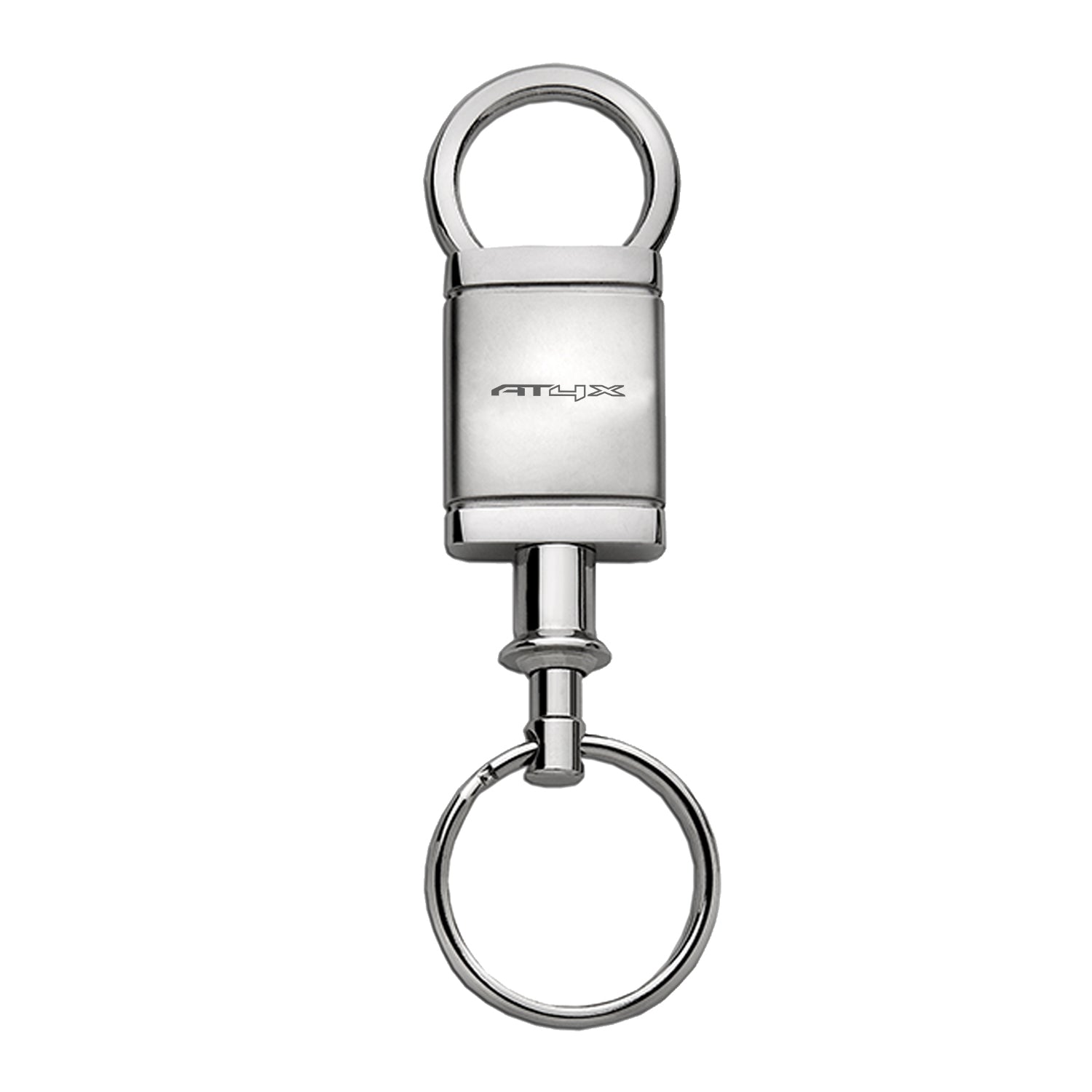 Light Gray AT4X Straight Ring Top Keychain