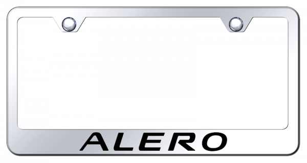 Light Gray Alero Stainless Steel Frame - Laser Etched Mirrored