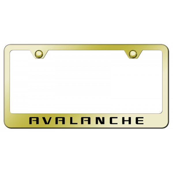 Pale Goldenrod Avalanche Stainless Steel Frame - Laser Etched Gold