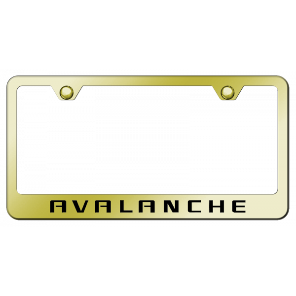 Avalanche Stainless Steel Frame - Laser Etched Gold