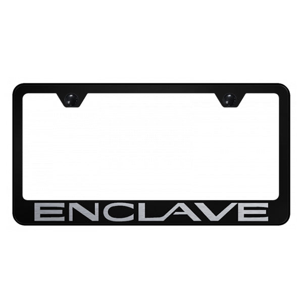 Dark Gray Enclave Stainless Steel Frame - Laser Etched Black