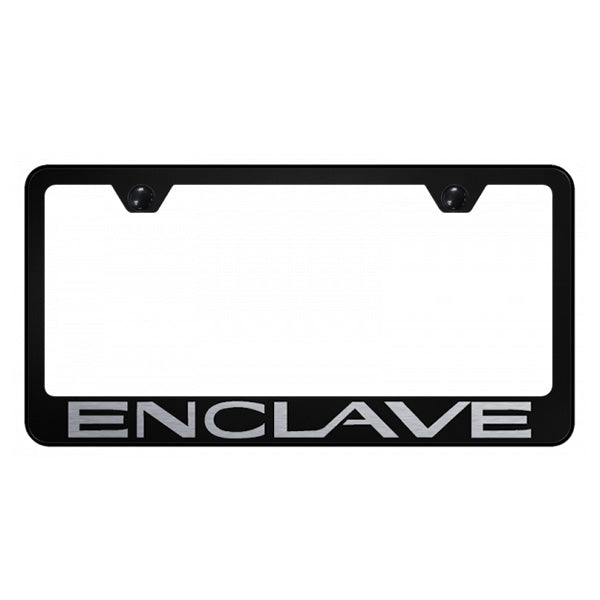 Enclave Stainless Steel Frame - Laser Etched Black