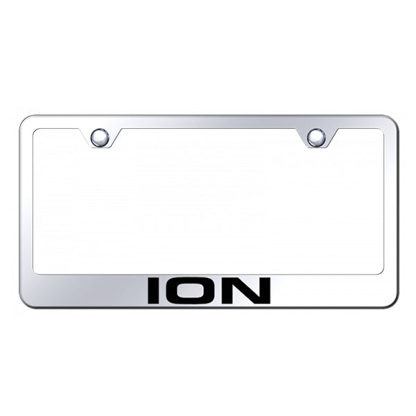 Light Gray Ion Stainless Steel Frame - Laser Etched Mirrored