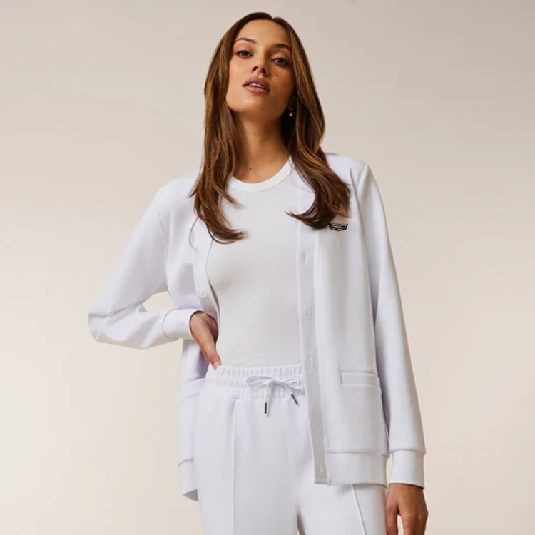 Light Gray Cadillac Women's Cardigan