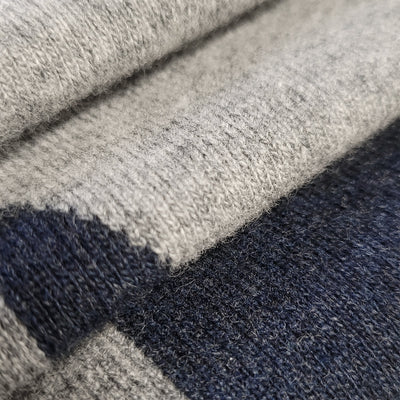 Dark Gray V-Series Monochrome Rhombus Scarf