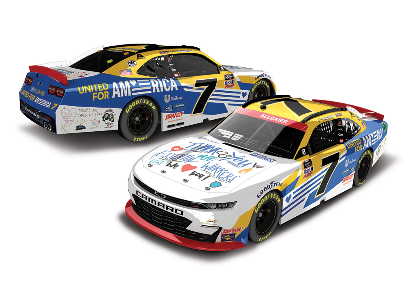 Justin Allgaier 2020 United for America 1:24 Diecast