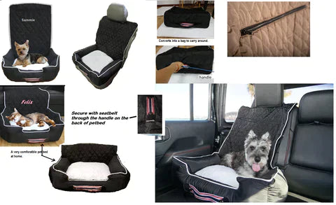 Dark Slate Gray C5 Corvette Pet Bed Seat Cover
