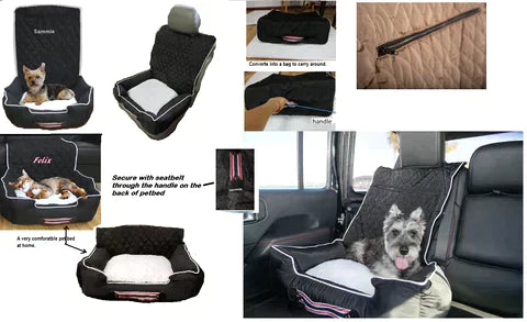 Dark Slate Gray C7 Corvette Pet Bed Seat Cover