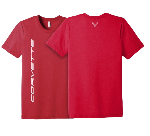 Firebrick Corvette C8 Unisex Tri blend Tee