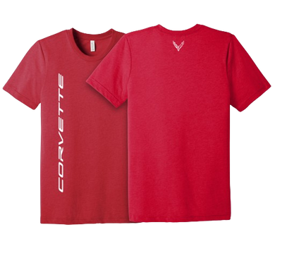 Firebrick Corvette C8 Unisex Tri blend Tee