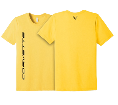 Light Goldenrod Corvette C8 Unisex Tri blend Tee