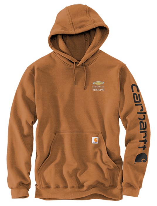 Chevrolet Men's Carhartt Logo Sleeve Hooded Sweatshirt