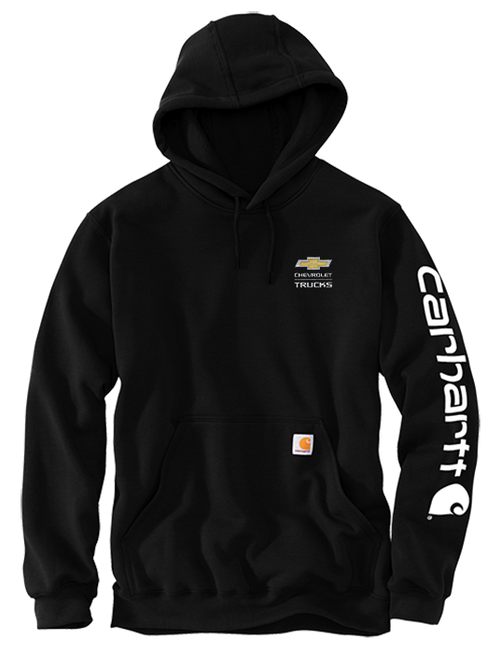 Chevrolet Men's Carhartt Logo Sleeve Hooded Sweatshirt