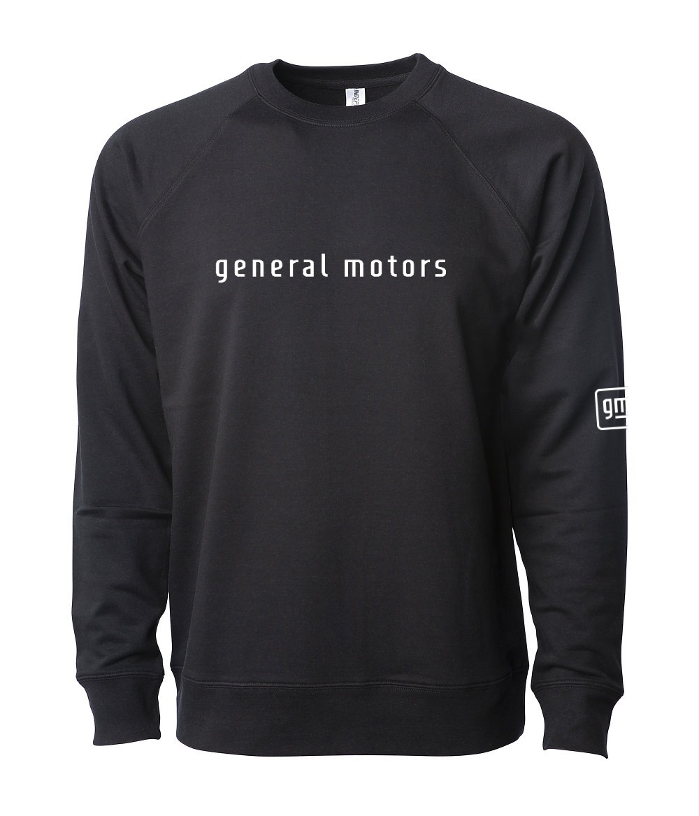 General Motors Unisex Lightweight Loopback Terry Crew