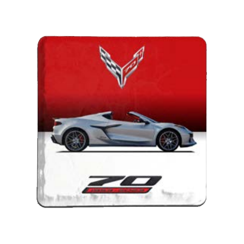 Corvette 70th Anniversary Car Coaster