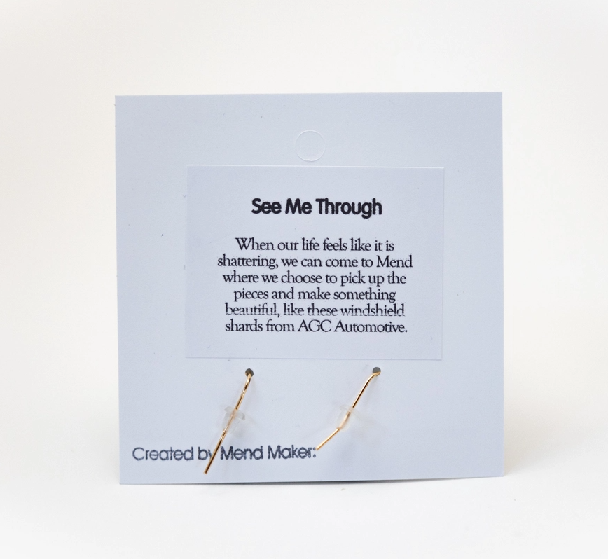 Lavender Mend on the Move See Me Through Earrings