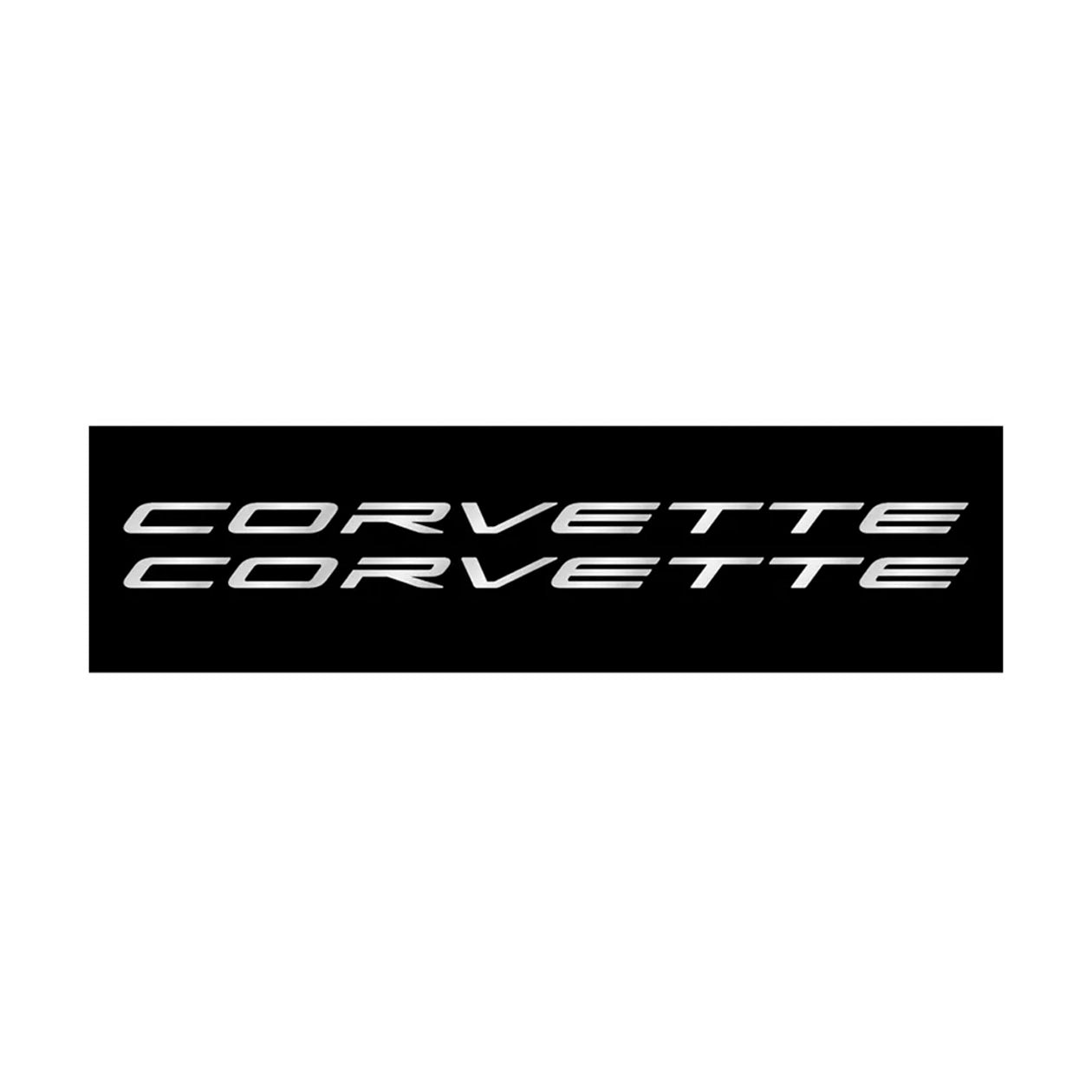 C6 - C8 Corvette Side Skirt Vinyl Decals - Corvette Script