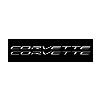 C6 - C8 Corvette Side Skirt Vinyl Decals - Corvette Script