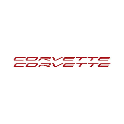 C6 - C8 Corvette Side Skirt Vinyl Decals - Corvette Script