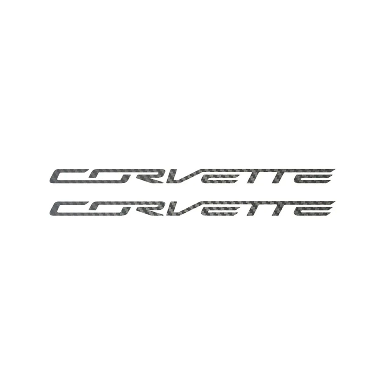 C6 - C8 Corvette Side Skirt Vinyl Decals - Corvette Script