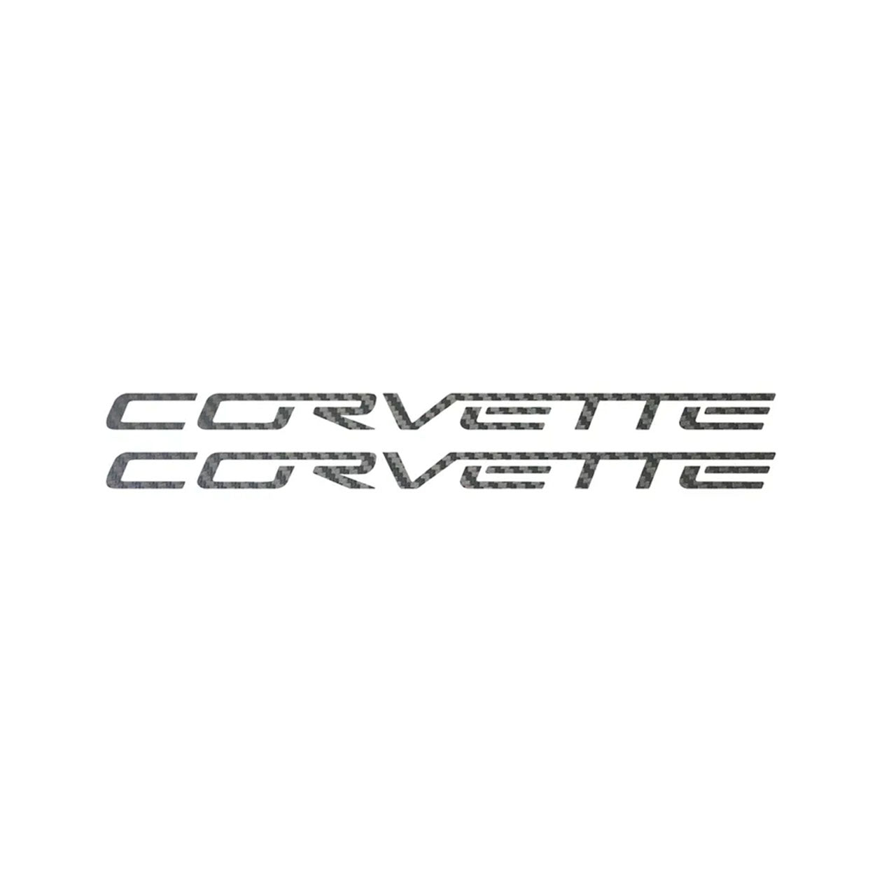 C6 - C8 Corvette Side Skirt Vinyl Decals - Corvette Script