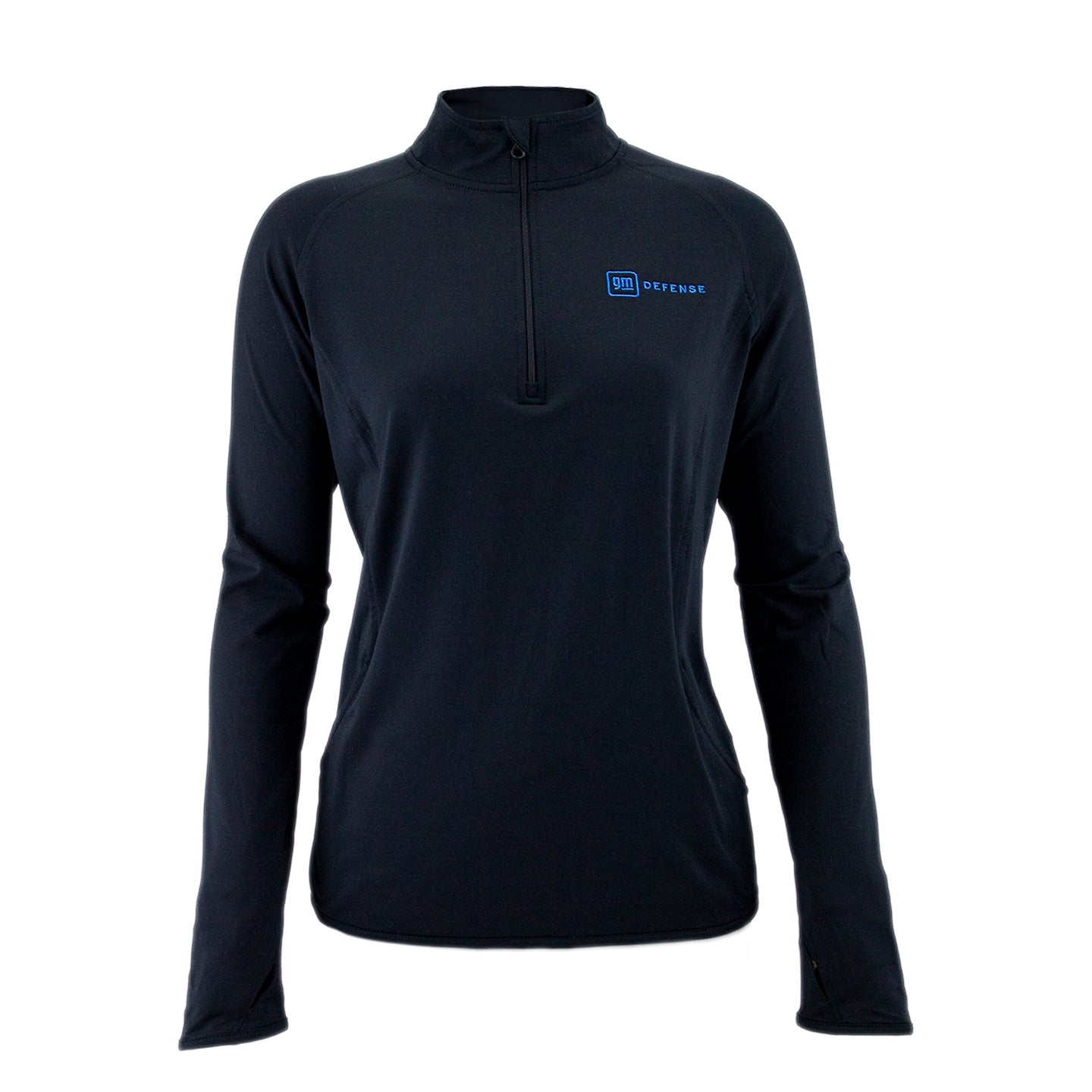 Black GM Defense Sport-Tek® Ladies Sport-Wick® Stretch 1/4-Zip Pullover