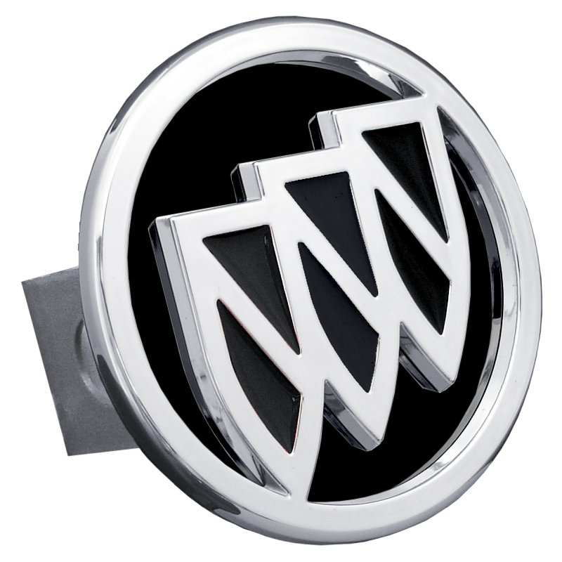 Buick Chrome/Black Logo on Black Class II Hitch Plug
