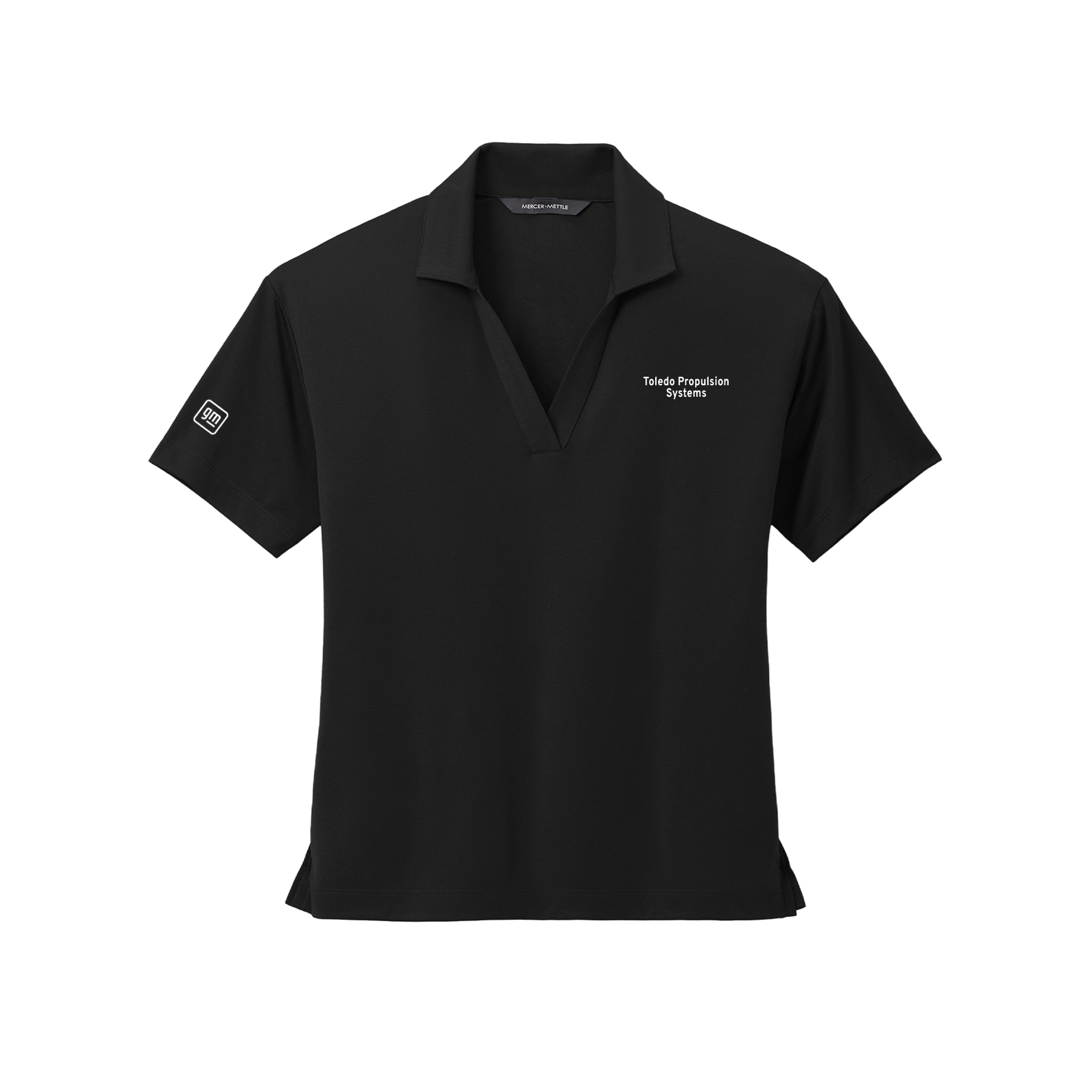 Black TPS Women's Stretch Jersey Polo