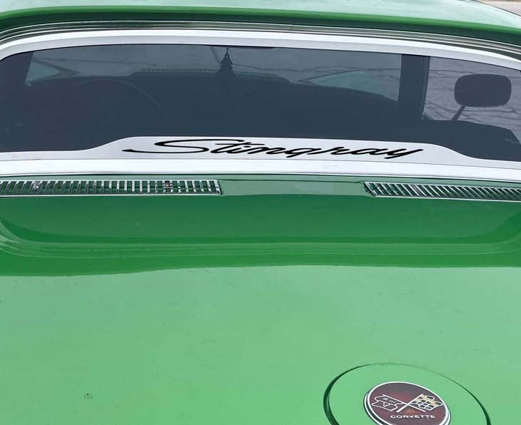 1968-1979 C3 Corvette Coupe Rear Window Frame Polished Stingray