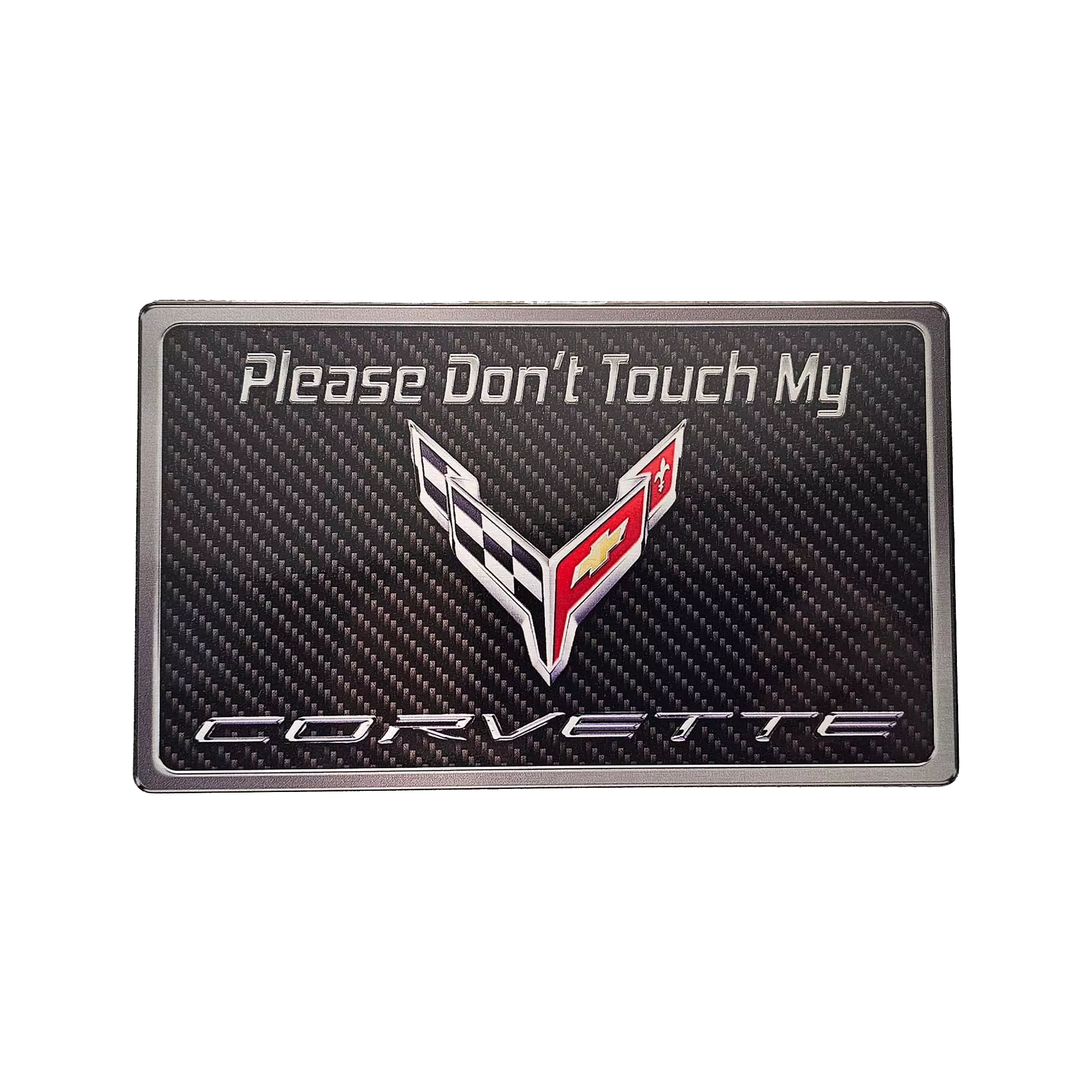 Dark Slate Gray 2020-2024 C8 Corvette  - Please Don't Touch My C8 Corvette Dash Plaque