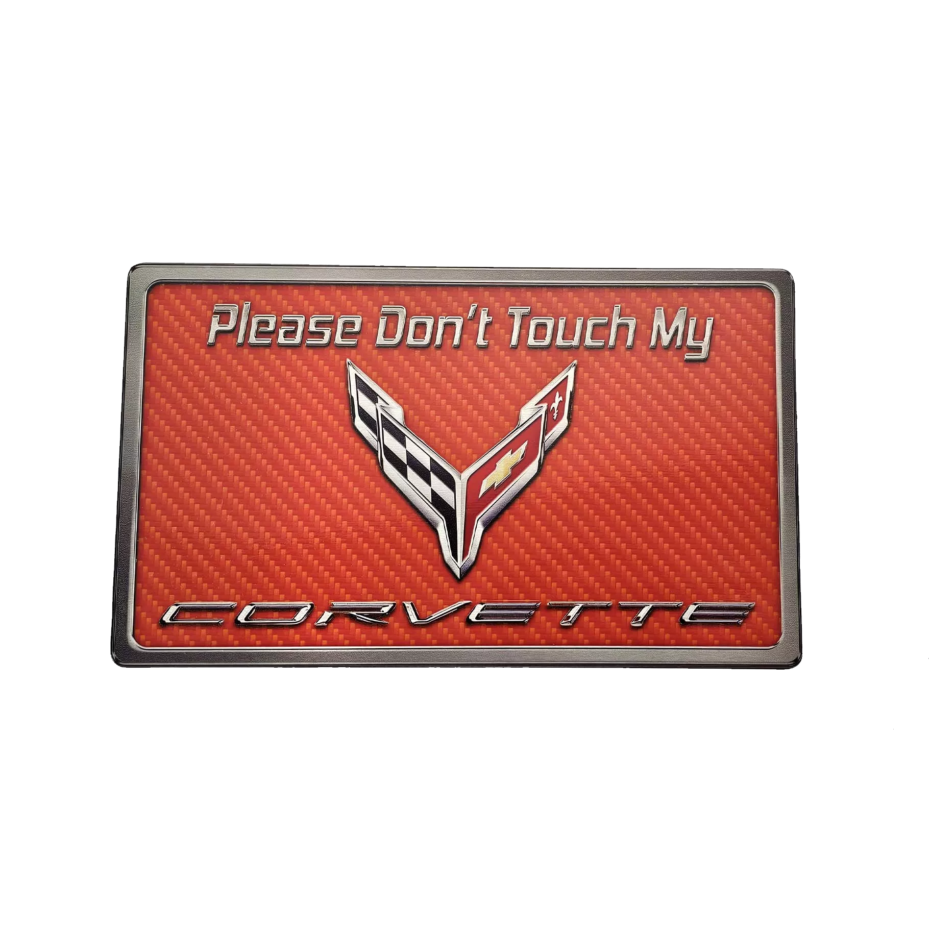 Sienna 2020-2024 C8 Corvette  - Please Don't Touch My C8 Corvette Dash Plaque